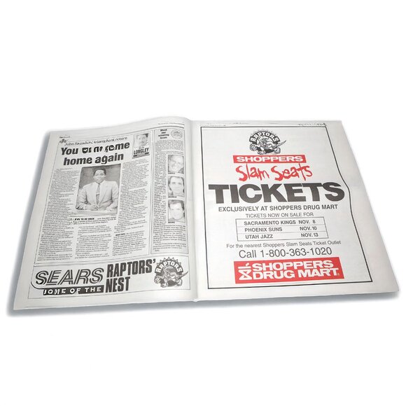 Toronto Sun Newspaper 1995 Raptors Preview Debut Season NBA Basketball Champions - Picture 9 of 11